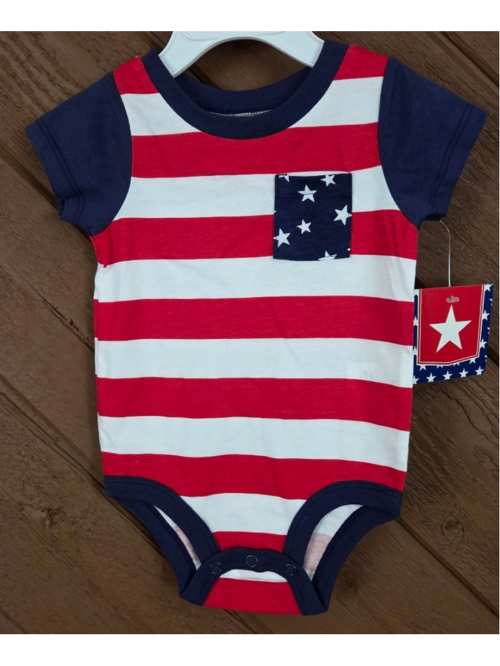 Baby Boy Americana bodysuit size 3-6 months